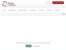 Tablet Screenshot of inges-kattehjem.dk